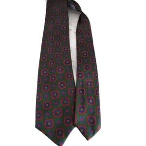 Neck Tie Vintage Givenchy Paris Les Cravates 50s Geometric Design Accessories